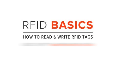 html5 rfid reading|RFID Basics: How to Read and Write Tags .